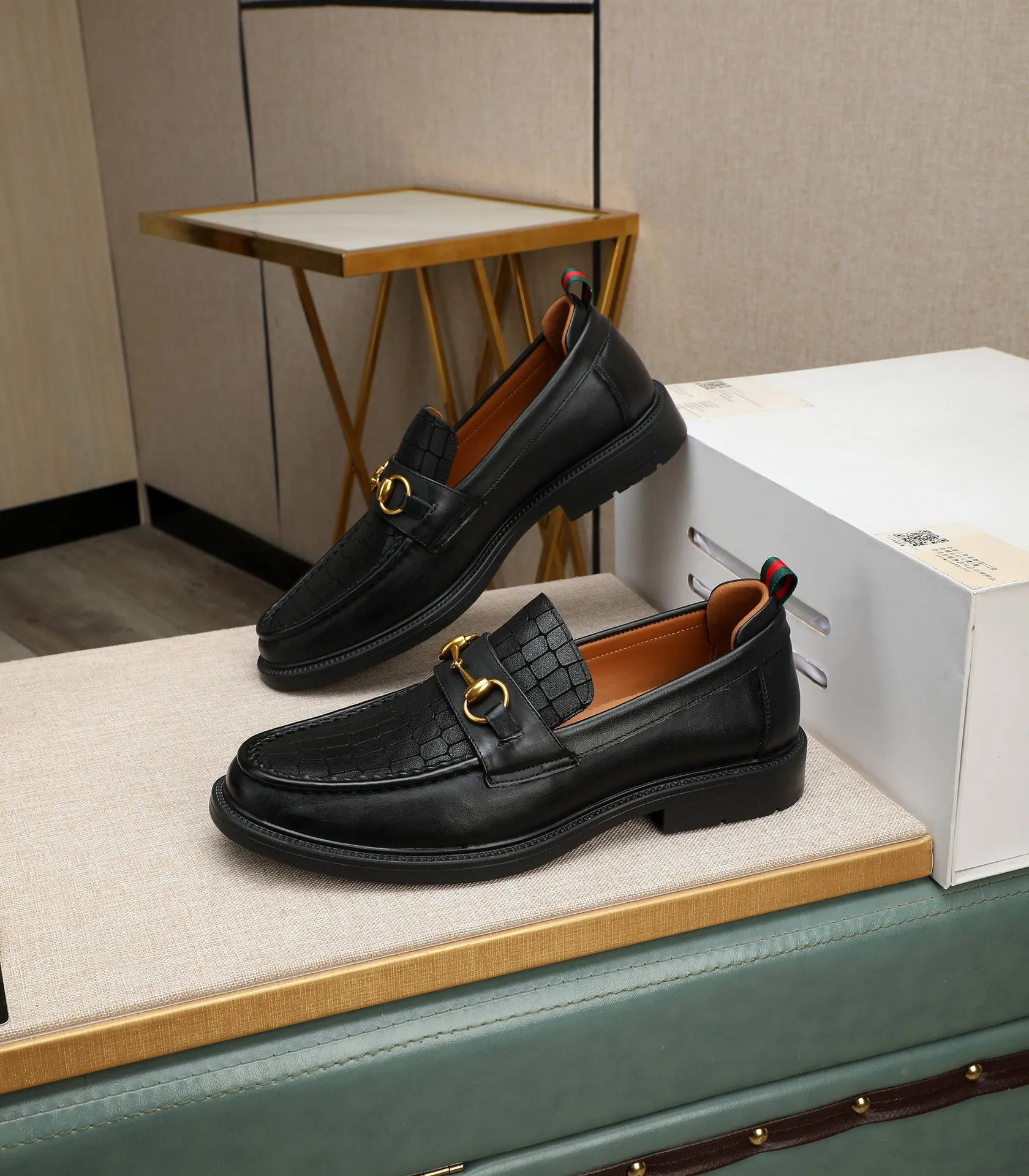 Men's men's shoes💰500📛📛Original (water-dyed cow lining) Gucci GUCCI official website formal shoes🌀 Italian🇮🇹imported cowhide➕top imported water-dyed cowhide lining💋Finely handmade original bottom, the real thing looks better when photographed in person Standard size 38-44